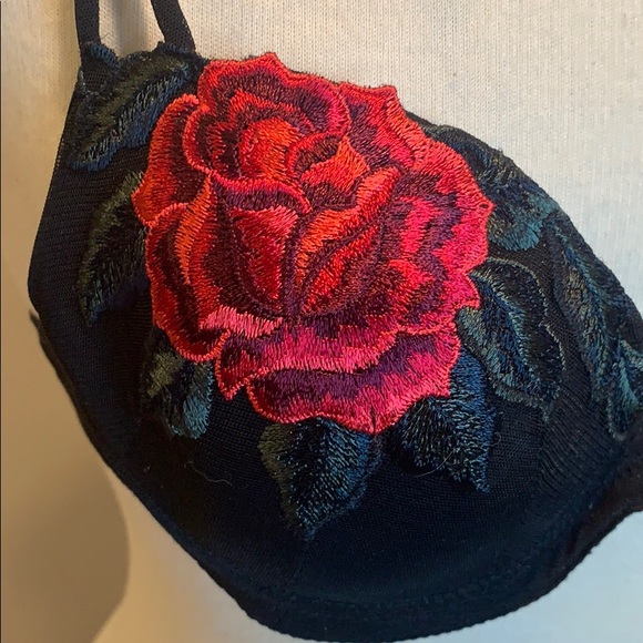 Beautiful Italian Cotton Club Rose Bra Sz 32S - Picture 3 of 10